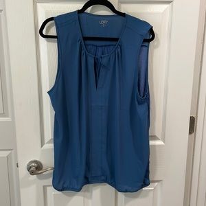 Ann Taylor Loft XL navy blouse